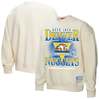 Sweat-shirt à capuche Denver Nuggets Oversprayed de Mitchell & Ness pour femme