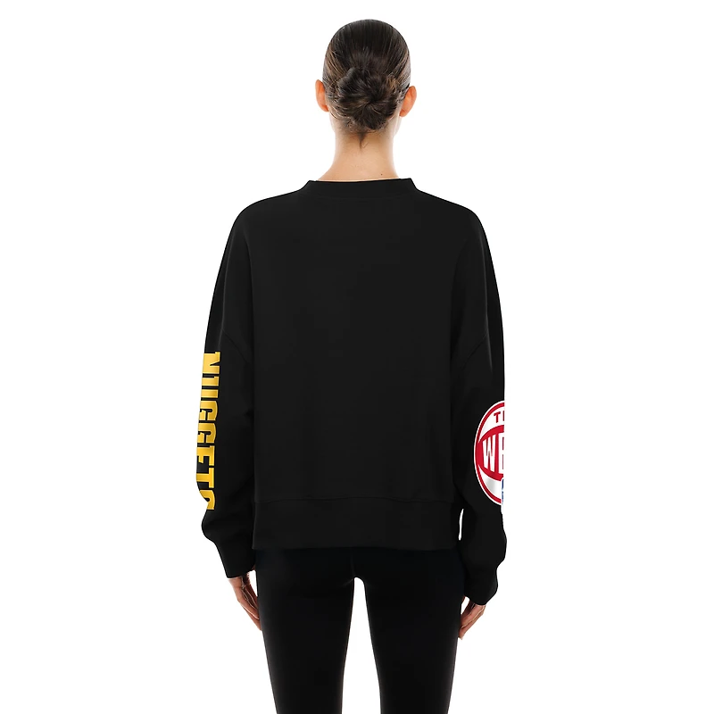 Sweat-shirt New Era noir pour femme Denver Nuggets édition City 2025/26