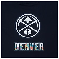 Sweat à capuche court Pro Standard bleu marine Denver Nuggets 2024/25 City Edition pour femme