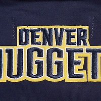 Women's Pro Standard Navy Denver Nuggets Area Code Cropped Pullover Sweatshirt