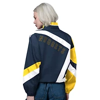 Women's Starter Navy/Gold Denver Nuggets 1st Quarter Full-Zip Jacket