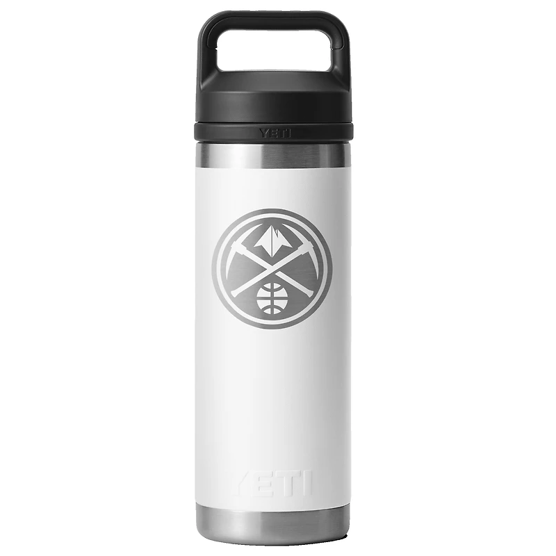 YETI White Denver Nuggets 18oz. Rambler Chug Water Bottle