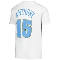 Youth Carmelo Anthony White Denver Nuggets Hardwood Classics Name & Number T-Shirt