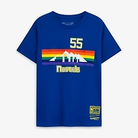 Youth Dikembe Mutombo Royal Denver Nuggets Hardwood Classics Name & Number T-Shirt