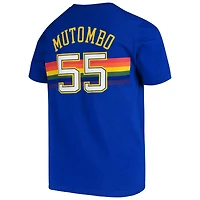 Youth Dikembe Mutombo Royal Denver Nuggets Hardwood Classics Name & Number T-Shirt