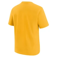T-shirt Jordan Brand doré Denver Nuggets essentiel avec logo Jumpman pour jeune