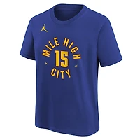 Youth Jordan Brand Nikola Jokic Blue Denver Nuggets Statement Edition Name & Number T-Shirt