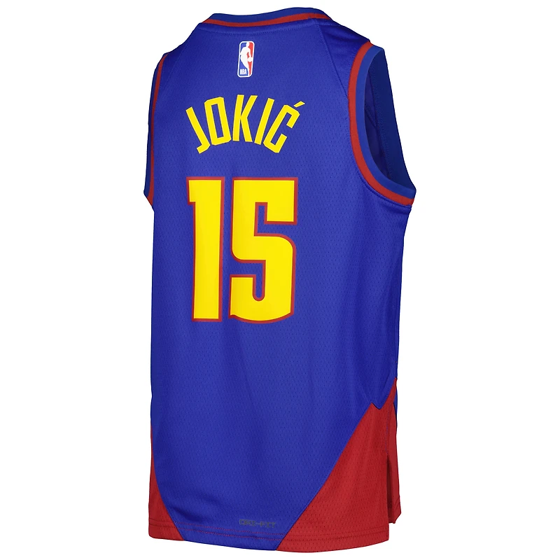Maillot Swingman Denver Nuggets Jordan Brand Nikola Jokic pour jeune - Édition Statement