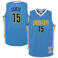 Maillot Swingman bleu clair Mitchell & Ness Nikola Jokic des Denver Nuggets 2016/17 Hardwood Classics pour jeunes
