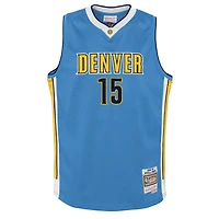 Youth Mitchell & Ness Nikola Jokic Light Blue Denver Nuggets 2016/17 Hardwood Classics Swingman Jersey