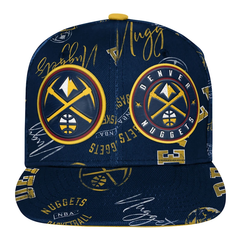 V110833 Nugets 000 NBA OST 25 Youth Street Hooper AOP Casquette à visière plate Snapback HATYTHSNP #4