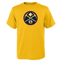 T-shirt bleu marine avec logo principal des Denver Nuggets pour jeunes