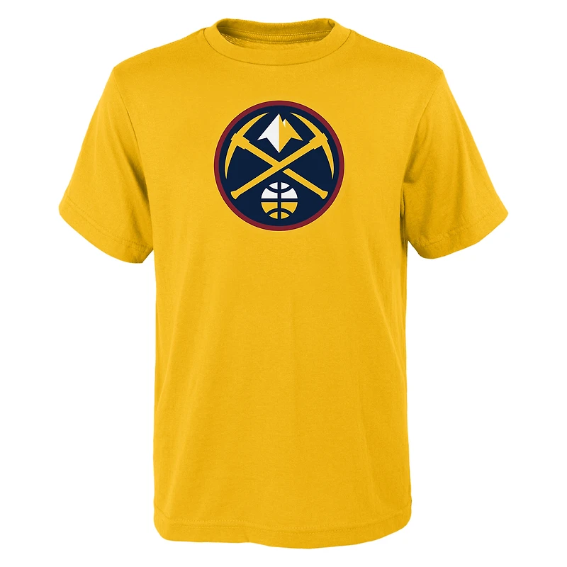 T-shirt bleu marine avec logo principal des Denver Nuggets pour jeunes