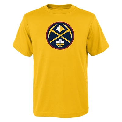 T-shirt bleu marine avec logo principal des Denver Nuggets pour jeunes