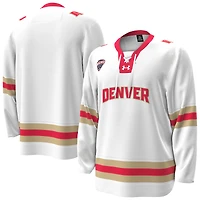 Men's Under Armour  White Denver Pioneers Home Replica Hockey Jersey