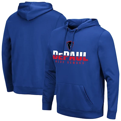 Men's Colosseum Royal DePaul Blue Demons Lantern Hoodie
