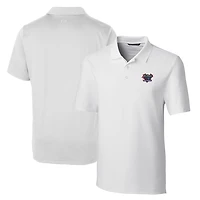 Men's Cutter & Buck White DePaul Blue Demons Big Tall Forge Stretch Polo