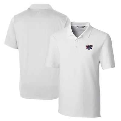 Men's Cutter & Buck White DePaul Blue Demons Big Tall Forge Stretch Polo