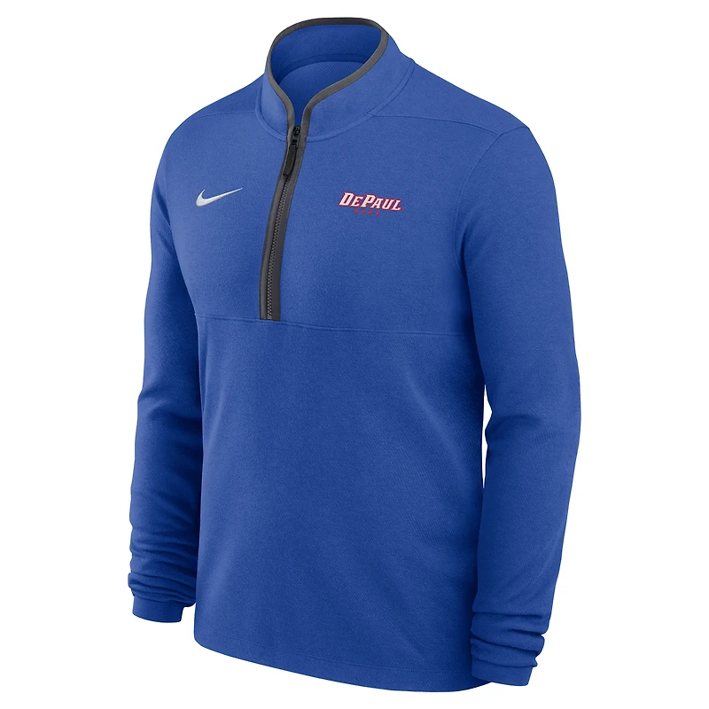 Men's Nike Royal DePaul Blue Demons Basketball Victory Dri-FIT Half-Zip Pullover