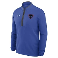 Men's Nike Royal DePaul Blue Demons Coaches Courtside Basketball Victory Performance Quarter-Zip Top