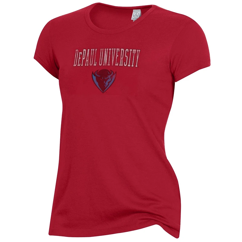 Women's Alternative Apparel Scarlet DePaul Blue Demons Keepsake T-Shirt