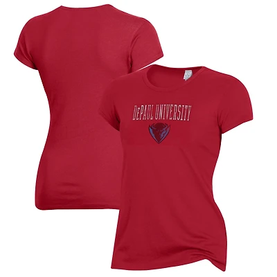 Women's Alternative Apparel Scarlet DePaul Blue Demons Keepsake T-Shirt