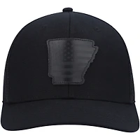 Men's Local Crowns Arkansas Blackout State Patch Trucker Snapback Hat