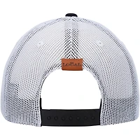 Men's Local Crowns Black California Leather State Applique Trucker Snapback Hat