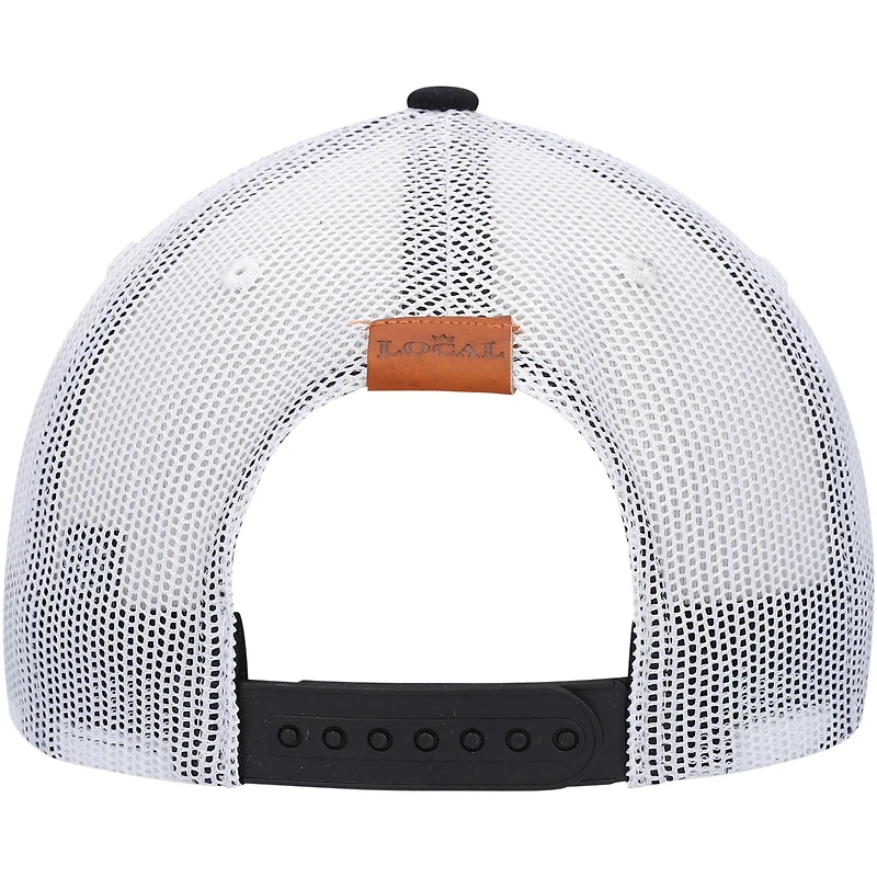 Casquette Snapback Local Crowns en cuir noir Washington State Applique pour homme