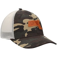 Men's Local Crowns Camo Massachusetts Icon Woodland State Patch Trucker Snapback Hat