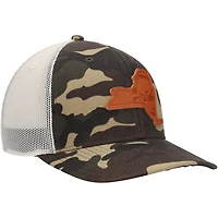 Casquette de camionneur Local Crowns Camo New York Icon Woodland State Patch pour homme