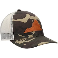 Casquette de camionneur Local Crowns Camo Virginia Icon Woodland State Patch pour homme