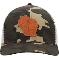 Casquette de camionneur Local Crowns Camo Wisconsin Icon Woodland State Patch pour homme