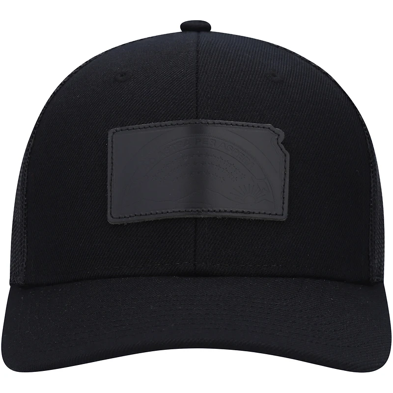 Casquette Snapback Local Crowns Kansas Blackout State Patch pour homme
