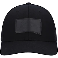 Men's Local Crowns South Dakota Blackout State Patch Trucker Snapback Hat