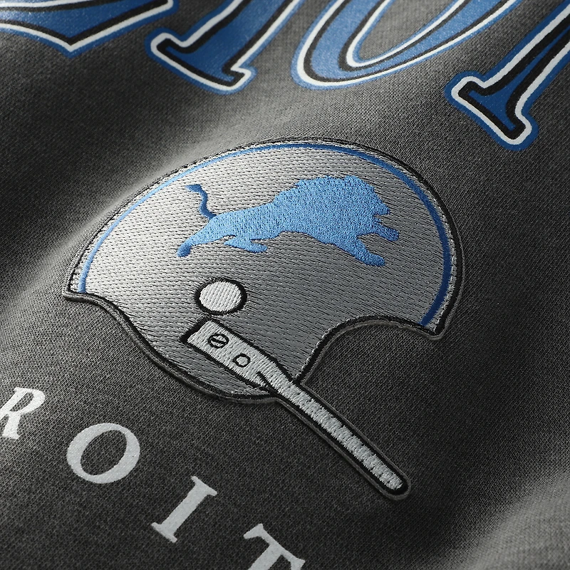 Sweat à capuche gris Detroit Lions Slot de Mitchell & Ness