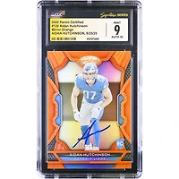 Aidan Hutchinson Detroit Lions Autographed 2022 Panini Certified Mirror Orange #120 #/149 CGC Authenticated 9/10 Rookie Card