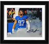 Aidan Hutchinson Detroit Lions Autographed 8" x 10" Smoke Entrance Spotlight Photograph