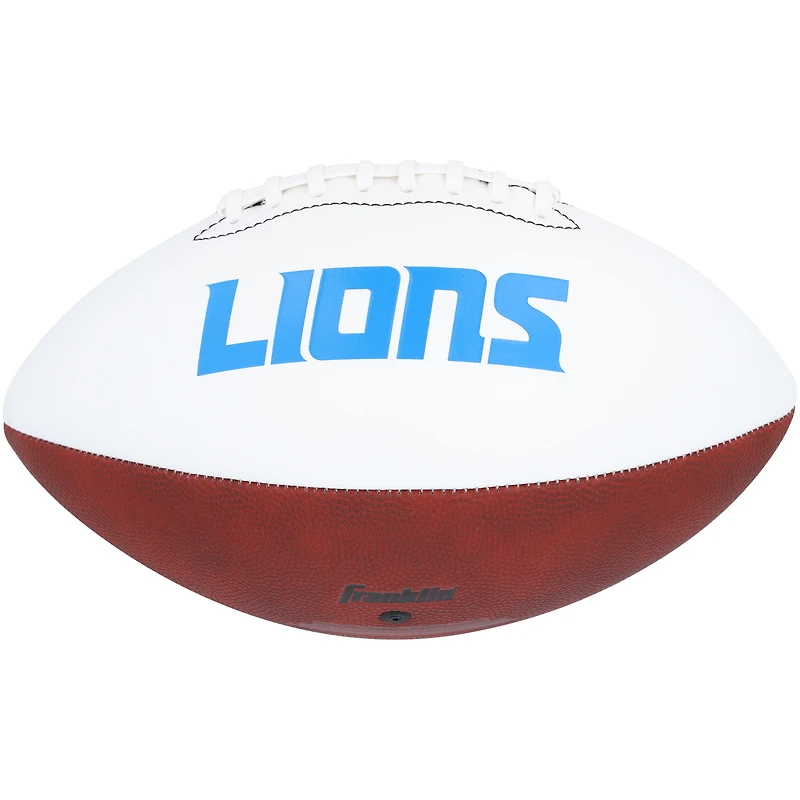 Ballon de football blanc Franklin autographié par Aidan Hutchinson des Lions de Détroit