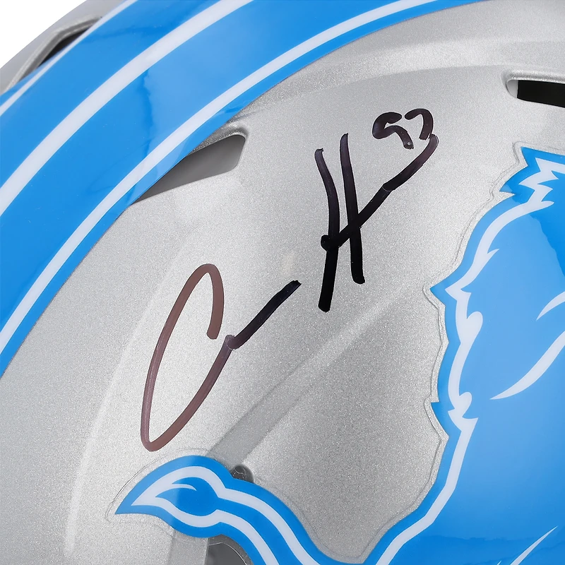 Aidan Hutchinson Detroit Lions Autographed Riddell 2024 ALT Speed Authentic Helmet 
