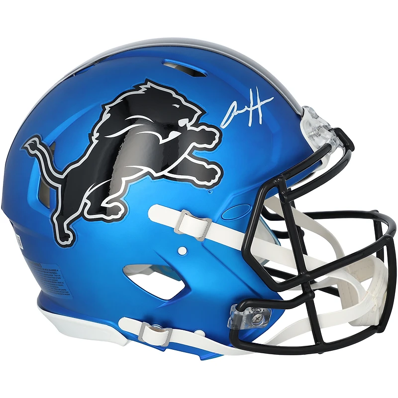 Aidan Hutchinson Detroit Lions Autographed Riddell 2024 Alternate Speed Authentic Helmet
