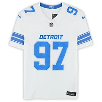 Maillot Nike Vapor F.U.S.E. blanc en édition limitée, autographié par Aidan Hutchinson (Detroit Lions)