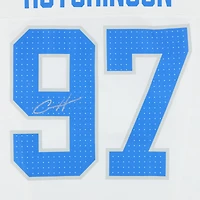Maillot Nike Vapor F.U.S.E. blanc en édition limitée, autographié par Aidan Hutchinson (Detroit Lions)