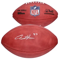 Ballon de football professionnel Wilson Duke dédicacé par Aidan Hutchinson des Detroit Lions