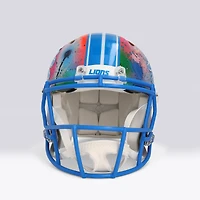 Amon-Ra St. Brown Detroit Lions Autographed 2024 Speed Authentic Helmet - Art by Shawn Voelker - NF70444446