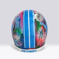 Amon-Ra St. Brown Detroit Lions Autographed 2024 Speed Authentic Helmet - Art by Shawn Voelker - NF70444446