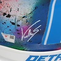 Amon-Ra St. Brown Detroit Lions Autographed 2024 Speed Authentic Helmet - Art by Shawn Voelker - NF70444446