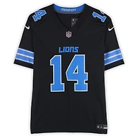 Maillot Nike Vapor F.U.S.E. noir dédicacé par Amon-Ra St. Brown des Lions de Détroit