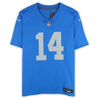 Maillot Nike Vapor F.U.S.E. bleu dédicacé par Amon-Ra St. Brown des Lions de Détroit