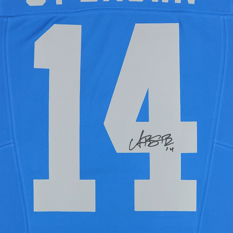 Amon-Ra St. Brown Detroit Lions Autographed Blue Alternate Nike Vapor F.U.S.E. Limited Jersey